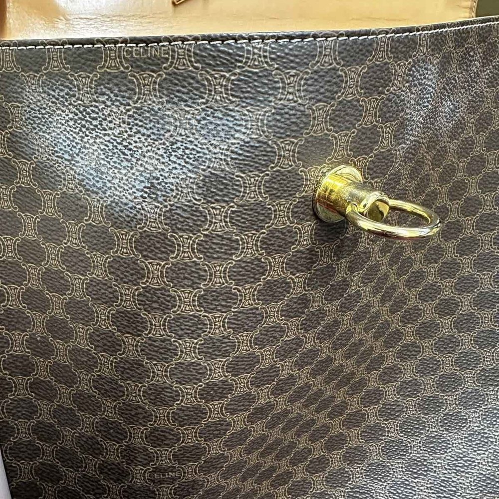 Celine Turnlock Macadam Pattern Brown - image 7